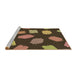 Sideview of Machine Washable Transitional Bronze Brown Rug, wshpat1991brn