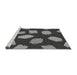 Sideview of Machine Washable Transitional Gunmetal Gray Rug, wshpat1991gry