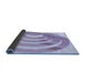 Thickness of Patterned Purple Rug, pat1994blu