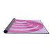 Thickness of Patterned Blossom Pink Rug, pat1994pur