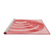 Sideview of Machine Washable Transitional Pink Rug, wshpat1994rd