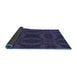 Thickness of Patterned Night Blue Rug, pat1995blu
