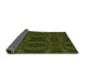 Thickness of Patterned Midnight Gray Rug, pat1995grn
