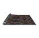 Thickness of Patterned Carbon Gray Rug, pat1995lblu