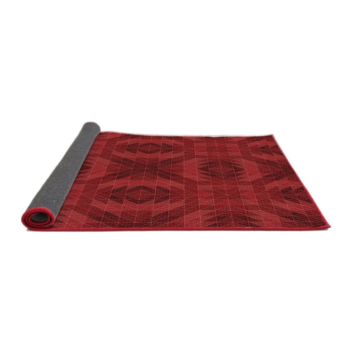Thickness of Patterned Red Rug, pat1995rd