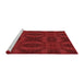 Sideview of Machine Washable Transitional Red Rug, wshpat1995rd