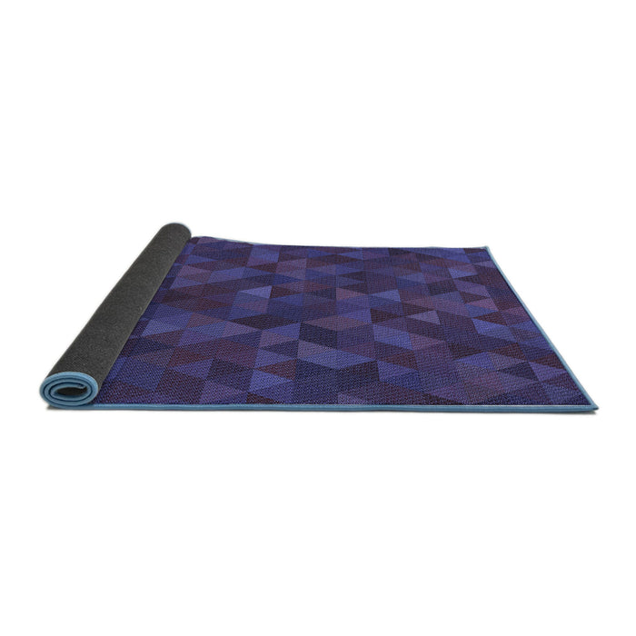 Thickness of Patterned Purple Rug, pat1996blu