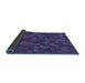 Thickness of Patterned Purple Rug, pat1996blu