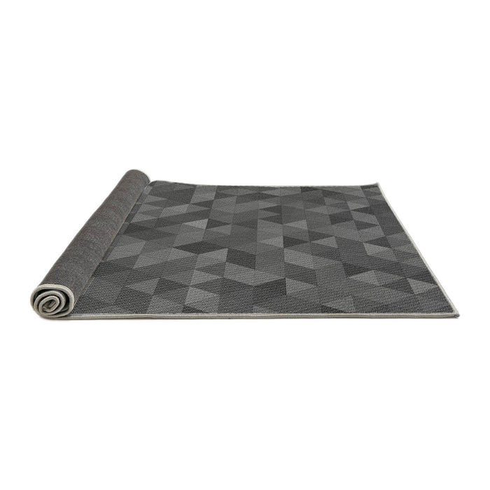 Thickness of Patterned Platinum Gray Rug, pat1996gry