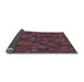 Thickness of Patterned Mauve Taupe Purple Rug, pat1996lblu