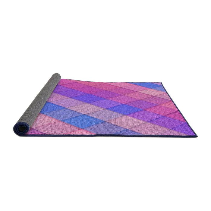 Thickness of Patterned Purple Rug, pat1998pur