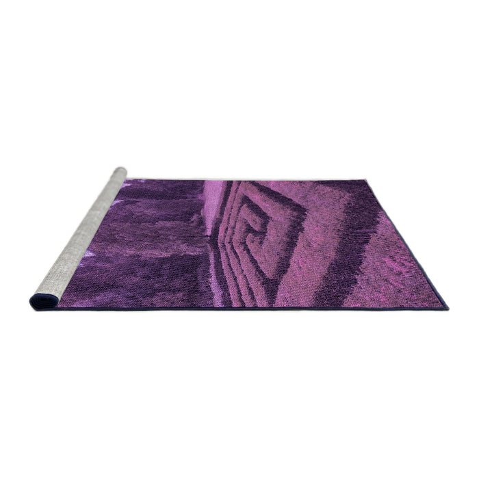 Sideview of Machine Washable Transitional Purple Rug, wshpat1999pur