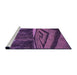 Sideview of Machine Washable Transitional Purple Rug, wshpat1999pur