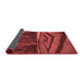 Thickness of Patterned Red Rug, pat1999rd