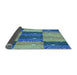 Thickness of Patterned Blue Rug, pat20lblu