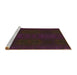 Sideview of Machine Washable Transitional Sepia Brown Rug, wshpat200brn