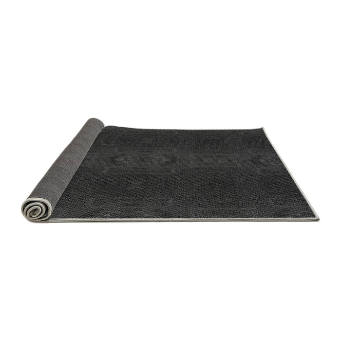 Thickness of Patterned Midnight Gray Rug, pat200gry