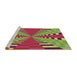 Sideview of Machine Washable Transitional Pistachio Green Rug, wshpat2000brn