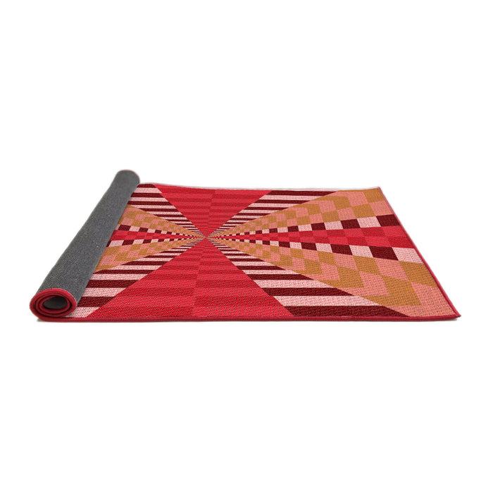 Thickness of Patterned Red Rug, pat2000rd