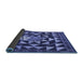 Thickness of Patterned Light Slate Blue Rug, pat2001blu