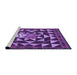 Sideview of Machine Washable Transitional Purple Rug, wshpat2001pur