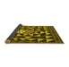 Thickness of Patterned Caramel Brown Rug, pat2001yw