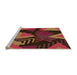 Sideview of Machine Washable Transitional Burgundy Red Rug, wshpat2002org