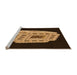 Sideview of Machine Washable Transitional Black Brown Rug, wshpat2003org