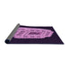 Thickness of Patterned Medium Orchid Purple Rug, pat2003pur