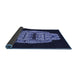 Thickness of Patterned Night Blue Rug, pat2004blu