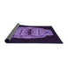 Thickness of Patterned Deep Purple Rug, pat2004pur