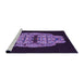 Sideview of Machine Washable Transitional Deep Purple Rug, wshpat2004pur