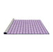 Sideview of Machine Washable Transitional Lilac Purple Rug, wshpat2006pur