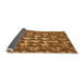 Thickness of Patterned Saddle Brown Rug, pat2008org