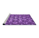 Sideview of Machine Washable Transitional Purple Rug, wshpat2008pur