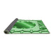 Thickness of Patterned Jade Green Rug, pat2009grn