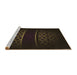 Sideview of Machine Washable Transitional Black Rug, wshpat201brn