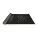 Thickness of Patterned Black Rug, pat201gry