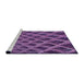 Sideview of Machine Washable Transitional Orchid Purple Rug, wshpat2011pur