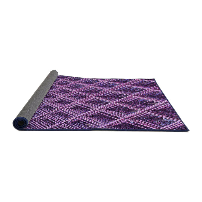 Thickness of Patterned Orchid Purple Rug, pat2011pur