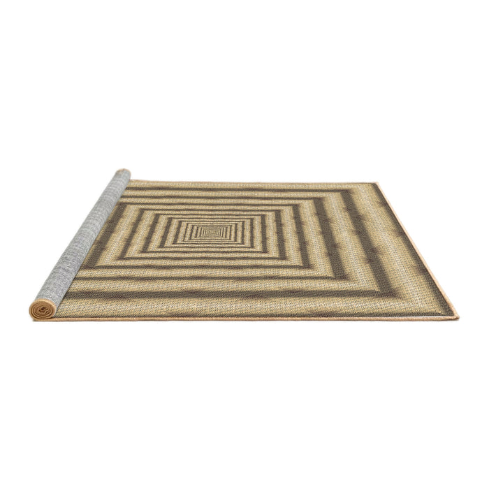 Sideview of Machine Washable Transitional Brown Rug, wshpat2012brn