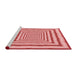 Sideview of Machine Washable Transitional Pastel Pink Rug, wshpat2012rd