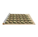 Sideview of Machine Washable Transitional Oak Brown Rug, wshpat2013brn