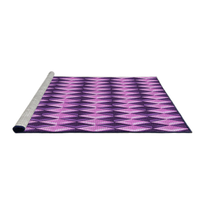 Sideview of Machine Washable Transitional Violet Purple Rug, wshpat2014pur