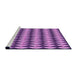 Sideview of Machine Washable Transitional Violet Purple Rug, wshpat2014pur