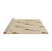 Sideview of Machine Washable Transitional Moccasin Beige Rug, wshpat2015brn