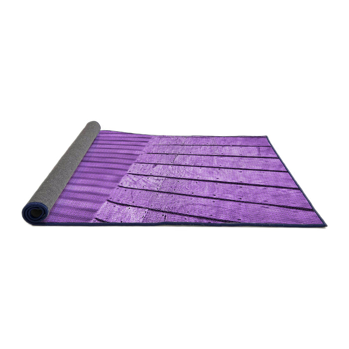 Thickness of Patterned Purple Rug, pat2016pur