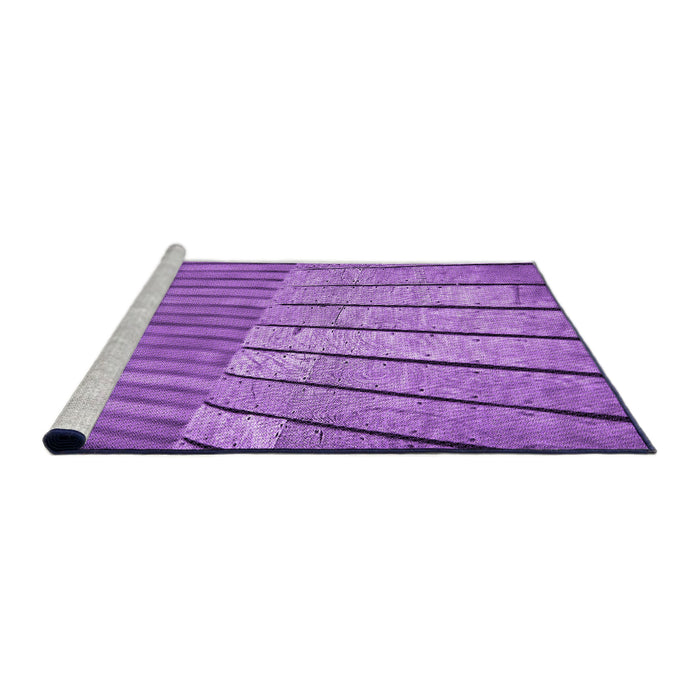 Sideview of Machine Washable Transitional Purple Rug, wshpat2016pur