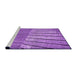 Sideview of Machine Washable Transitional Purple Rug, wshpat2016pur