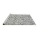 Sideview of Machine Washable Transitional Gray Rug, wshpat2018gry